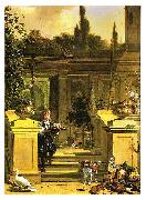 Melchior de Hondecoeter View of a Terrace oil painting artist